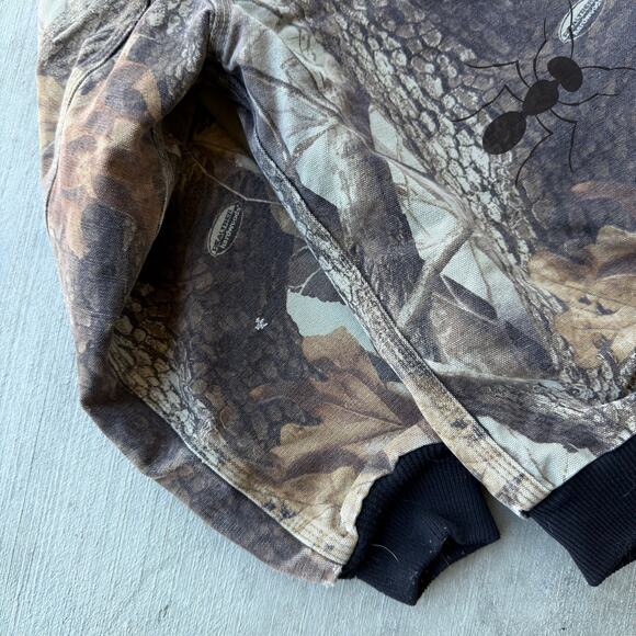 Vintage Y2K Carhartt YOUTH YJ144 CMO camo hooded work wear jacket - Picture 7 of 7